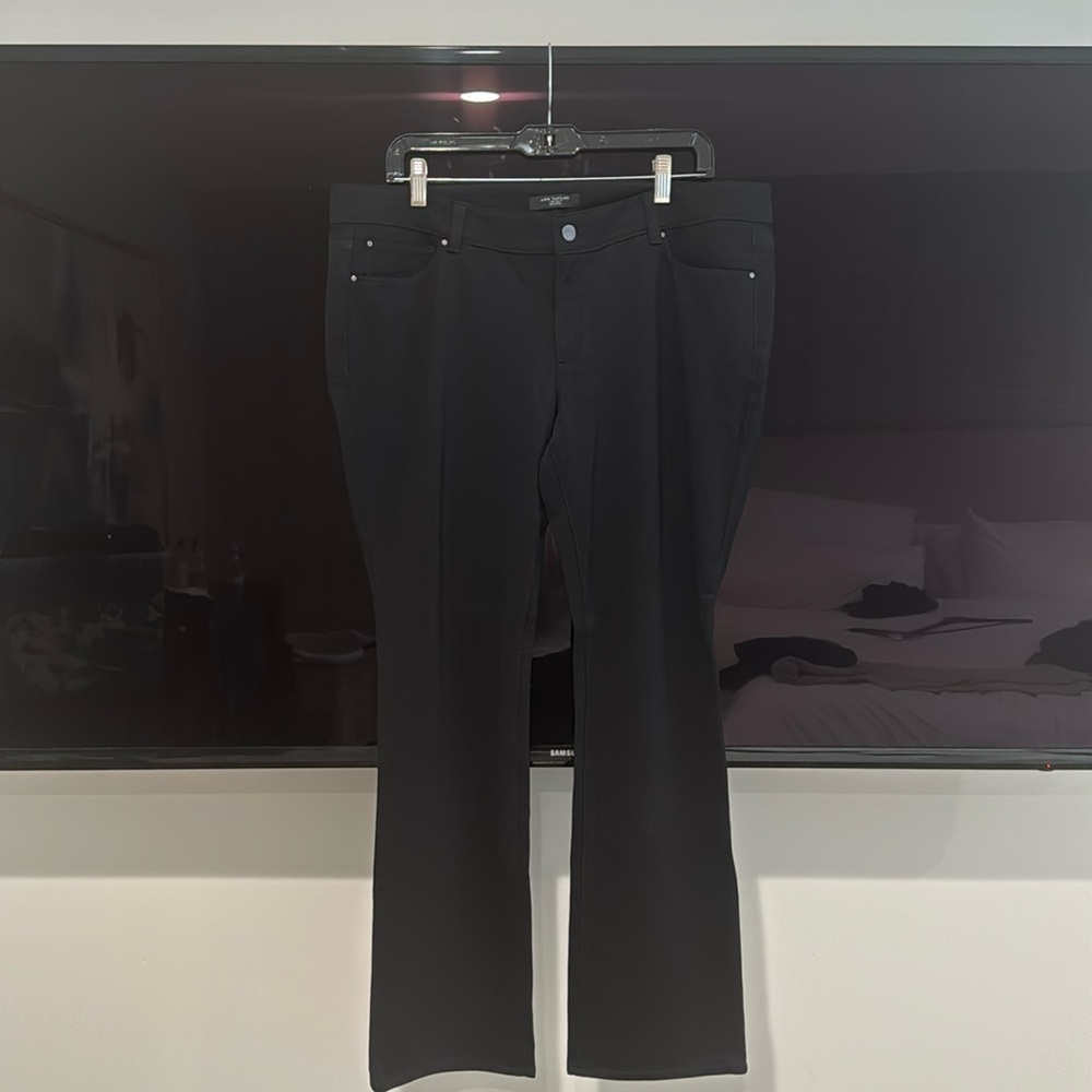 Anne Taylor never worn with tags black 16 petite black jersey Jean pant